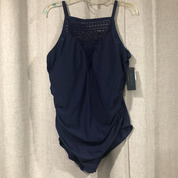 Aqua Green Swim Aqua Green Swimwear Swimsuit Plus Size 2w New